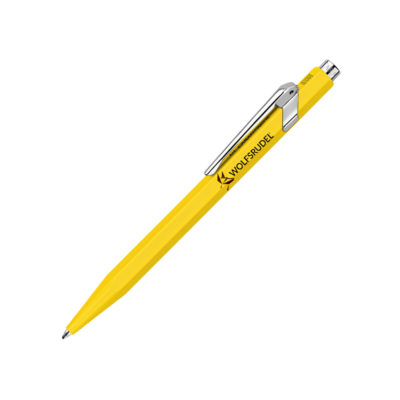 Kugelschreiber Onlineshop Caran Dache Kugelschreiber 849 gelb Logo